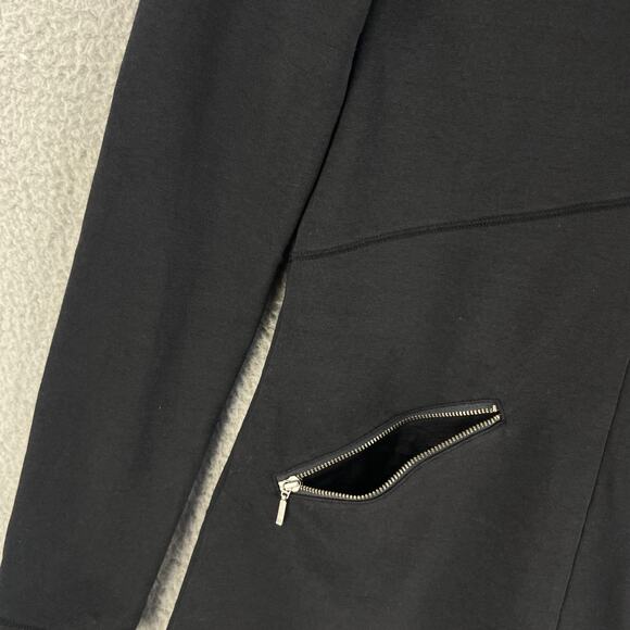 Athleta Womens Celebration Dress Ponte Sz * L Black Cotton Modal - Picture 11 of 16